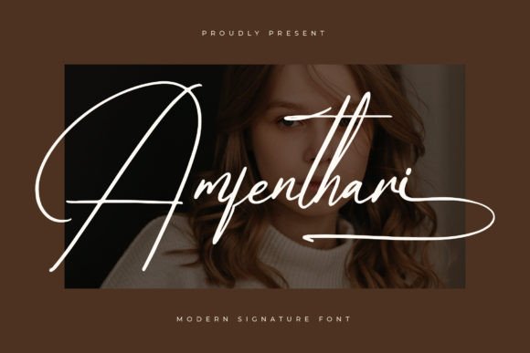 Amfenthari: A Modern Script Typeface for Handmade Branding