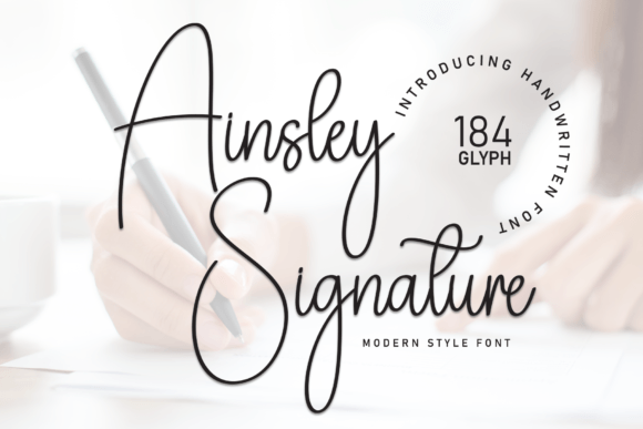 Ashley Signature: A Modern Script Font for Editorial Design