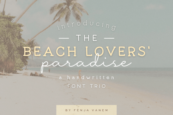 Beach Lovers Paradise Font: Seaside Elegance for Real Branding