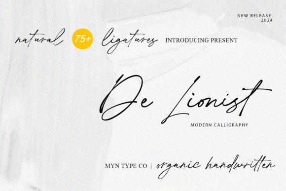De Lionist: A Graceful Script Font for Editorial Elegance