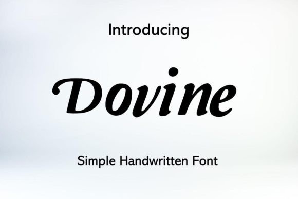 Dovine: A Handwritten Font That Makes Your Brand Feel Human