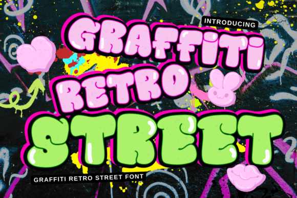 Graffiti Retro Street: A Bold Typeface for Edgy Brand Identity