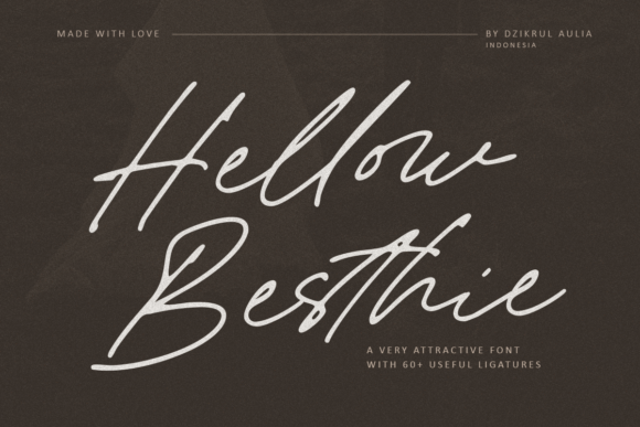 Hellow Besthie: A Script Amp Font for Elegant Brand Identity