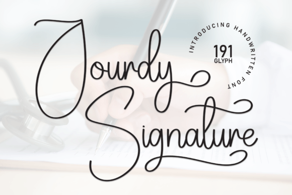 Jourdy Signature: A Friendly Handwritten Font for Editorial Charm