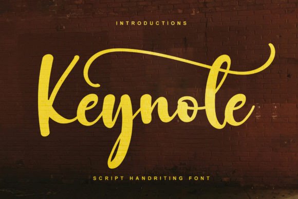 Keynote: A Stylish Handwritten Font for Polished Brand Identity