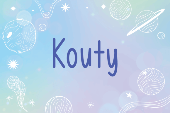 Kouty: A Friendly Handwritten Font for Warm Brand Identities