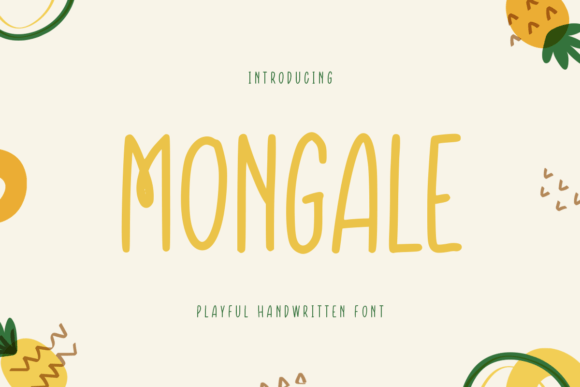 Mongale: A Whimsical Handwritten Typeface for Editorial Design