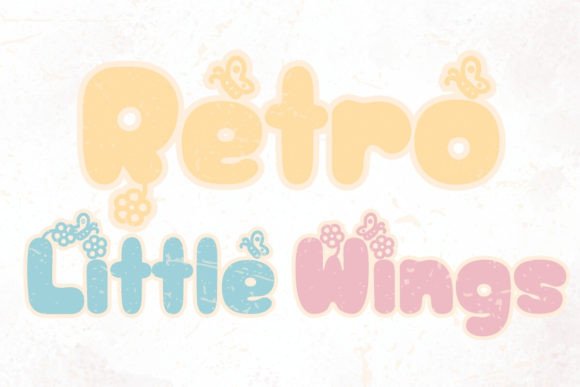 Retro Little Wings: A Whimsical Handwritten Font for Crafters