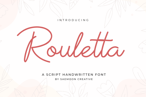 Rouletta: A Natural Script Font for Authentic Brand Identity