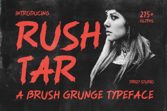 Rushtar Typeface: Elevating Digital Brand Identity with Grunge Script