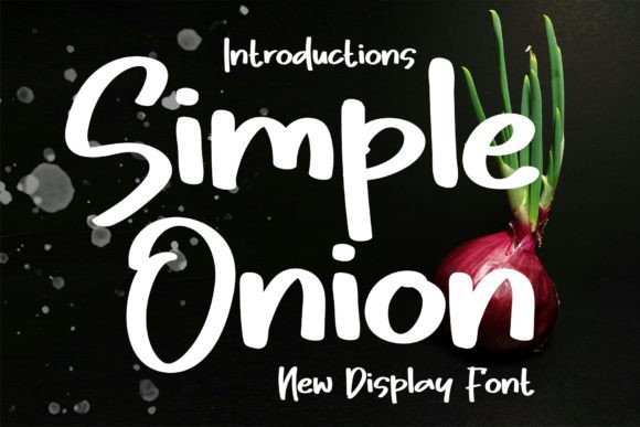 Simple Onion: A Handwritten Font for Authentic Digital Branding