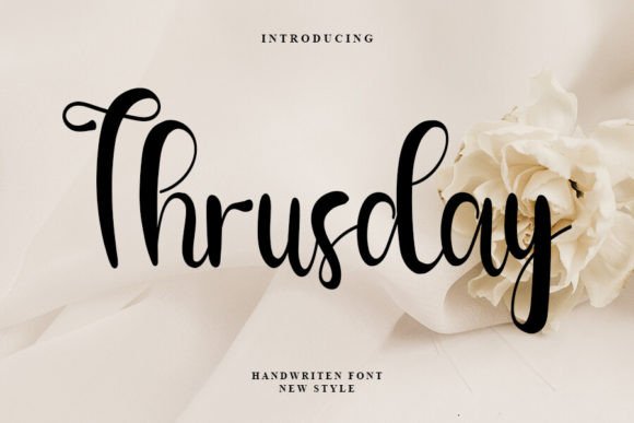 Thrusday: The Elegant Script Font for Professional Brand Identity