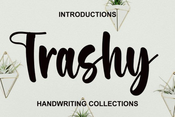 Trashy: The Handwritten Typeface for Elegant Editorial Design