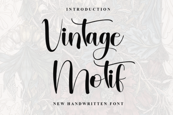 Vintage Motif: A Handwritten Typeface for Warm Editorial Design